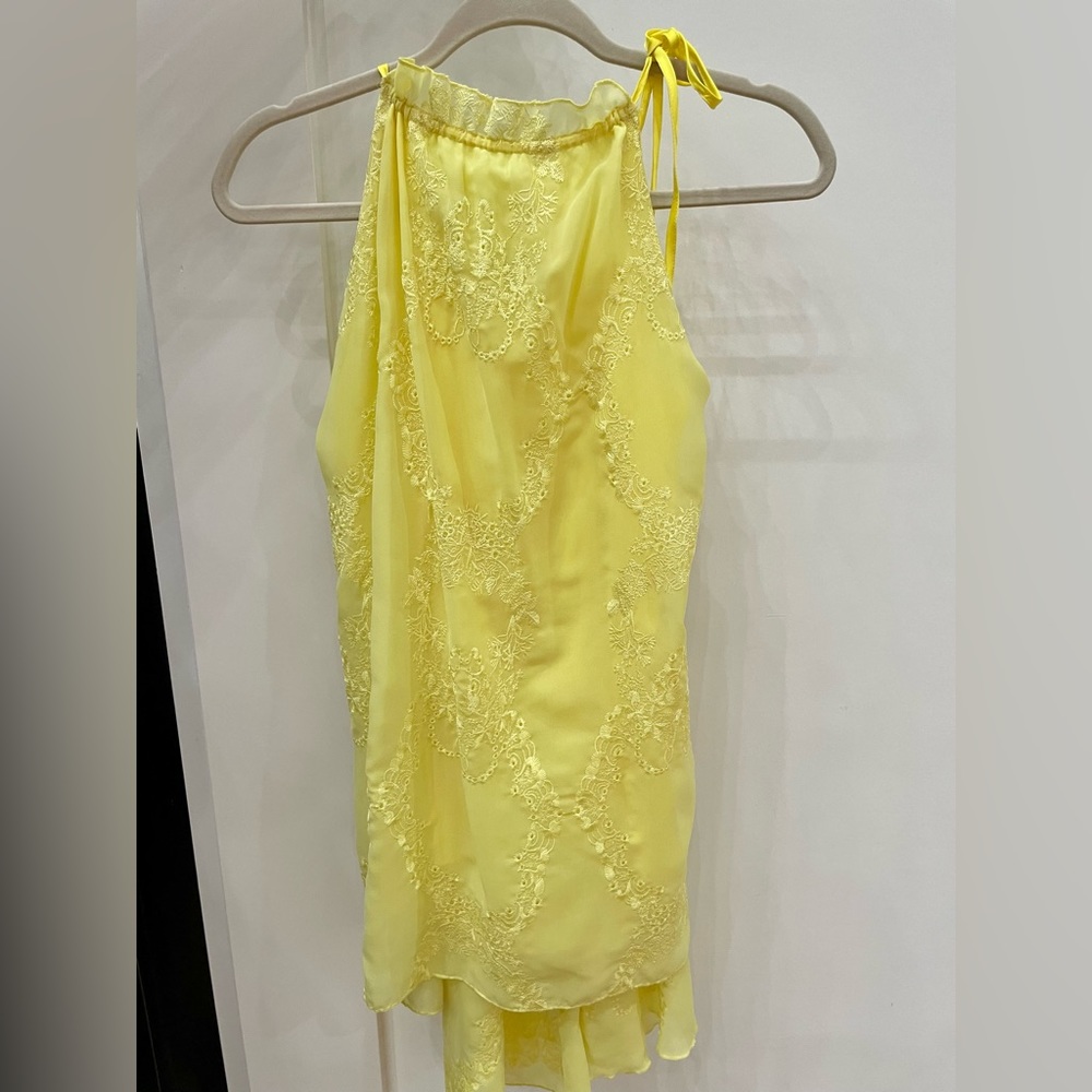 For Love and Lemons yellow dress